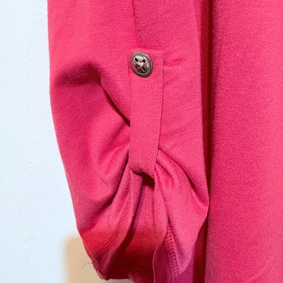 Casey Key NWT Elegant Pink Tunic with Palm Embellished Rhinestones Size 1X - Picture 4 of 8